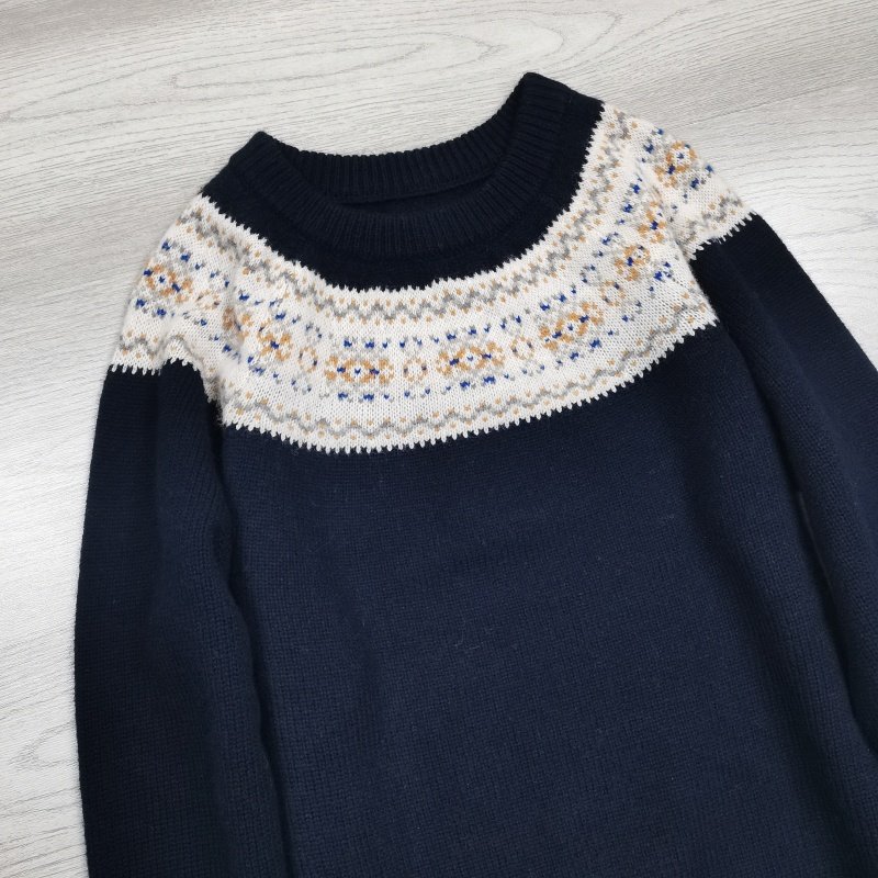 冬新莼绵羊毛C*家费尔岛风复古织花针织衫女圆领套头毛衣百搭上衣,女装/女士精品,毛针织衫,淘宝优惠券,粉丝福利购,淘宝优惠卷