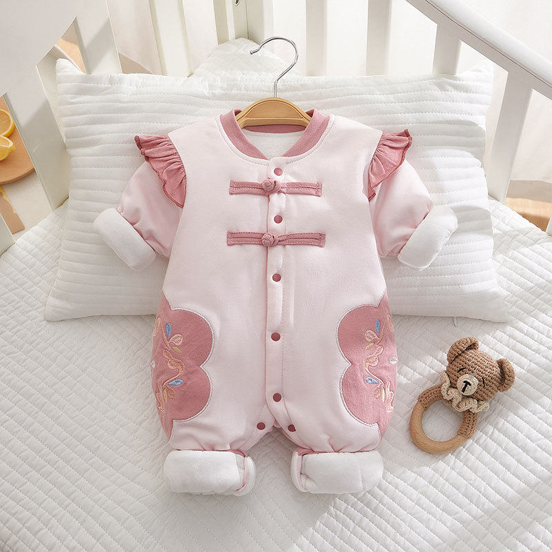 好好看的一款 ~ 繁花120g夹棉新生儿衣服秋冬A类婴儿连体衣无骨,女装/女士精品,真丝上装,淘宝优惠券,粉丝福利购,淘宝优惠卷