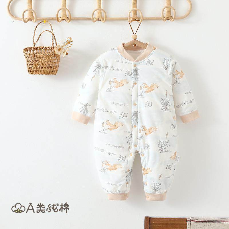 【花妈甄选】新生儿衣服夹棉婴儿连体衣秋冬a类纯棉无骨保暖男女,女装/女士精品,连衣裙,淘宝优惠券,粉丝福利购,淘宝优惠卷