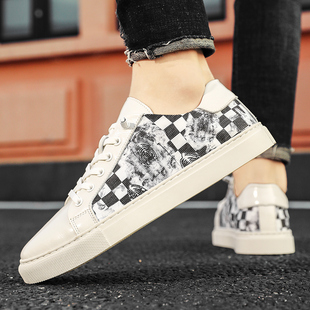 鳄鱼男鞋秋冬透气鞋子2024新款百搭欧洲站潮鞋高级感男士休闲板鞋