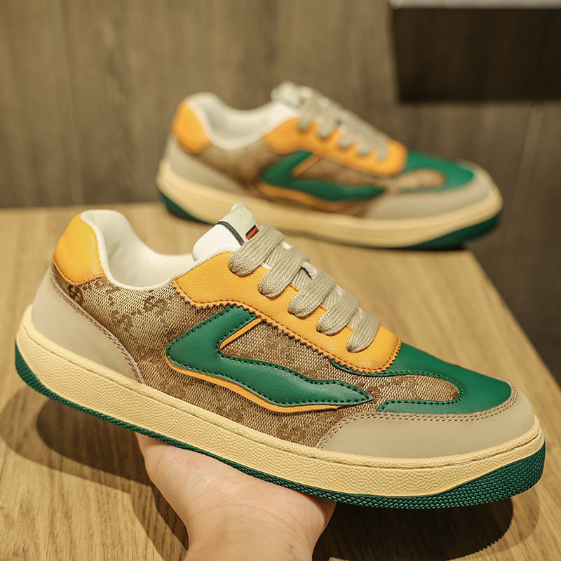 鳄鱼男鞋秋冬款2024新款百搭鞋子爆款布面潮鞋欧洲站休闲男士板鞋