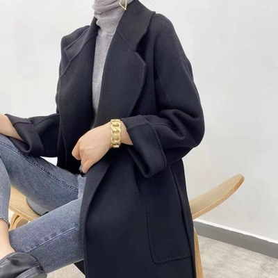 羊范羊毛毛呢外套女中长款