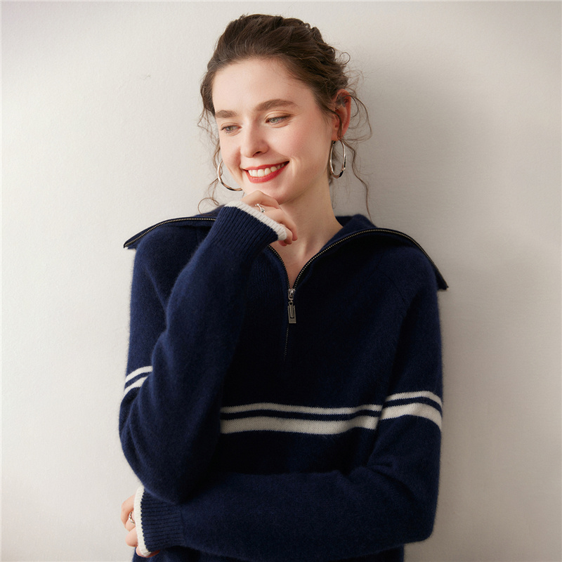 100%山羊绒针织衫七针双股打底衫