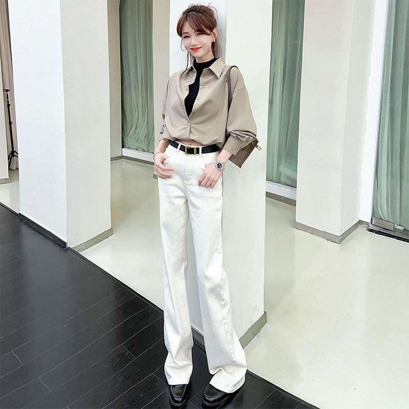 卡卡直筒裤女2023新款秋季牛仔裤