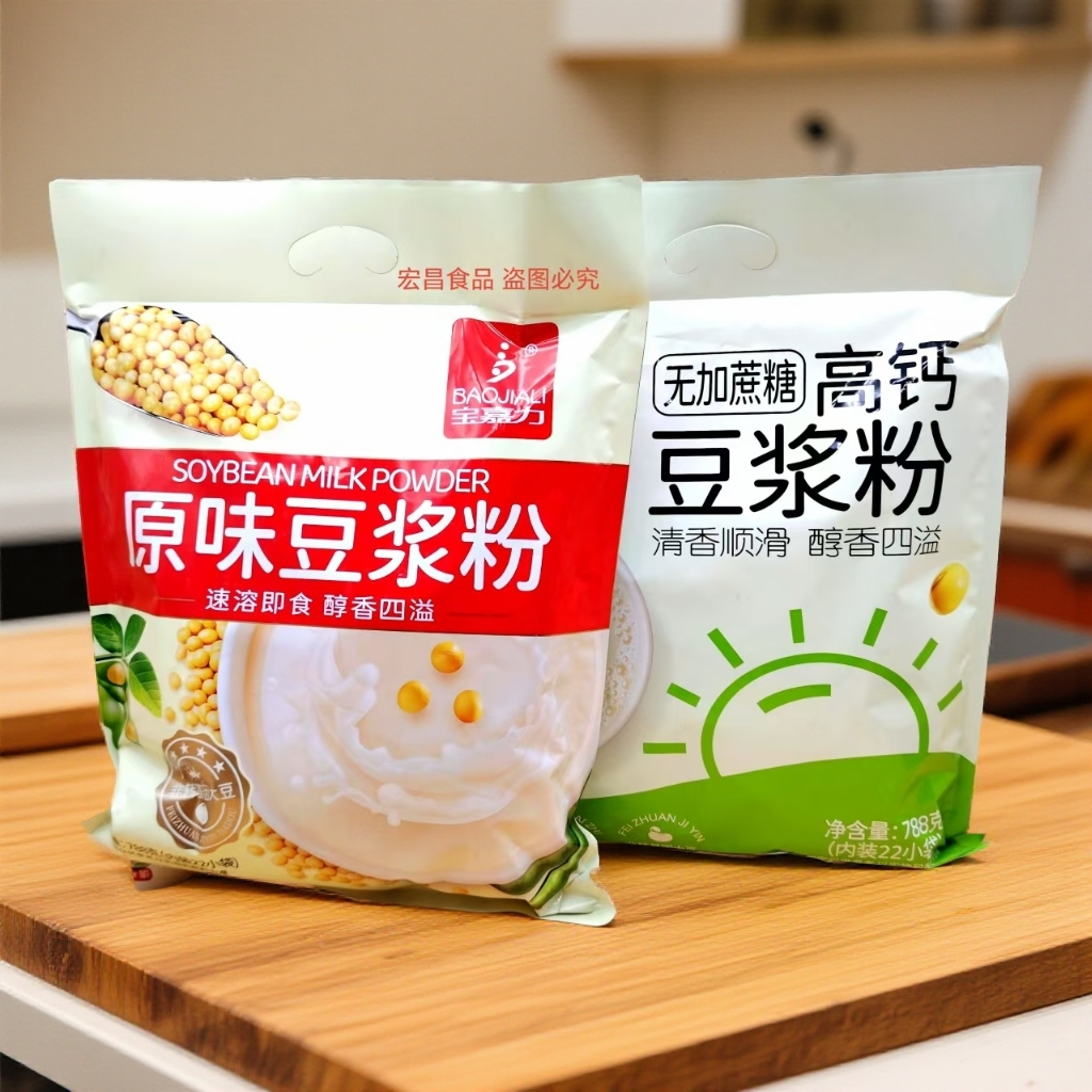 宝嘉力无加蔗糖原味豆浆粉