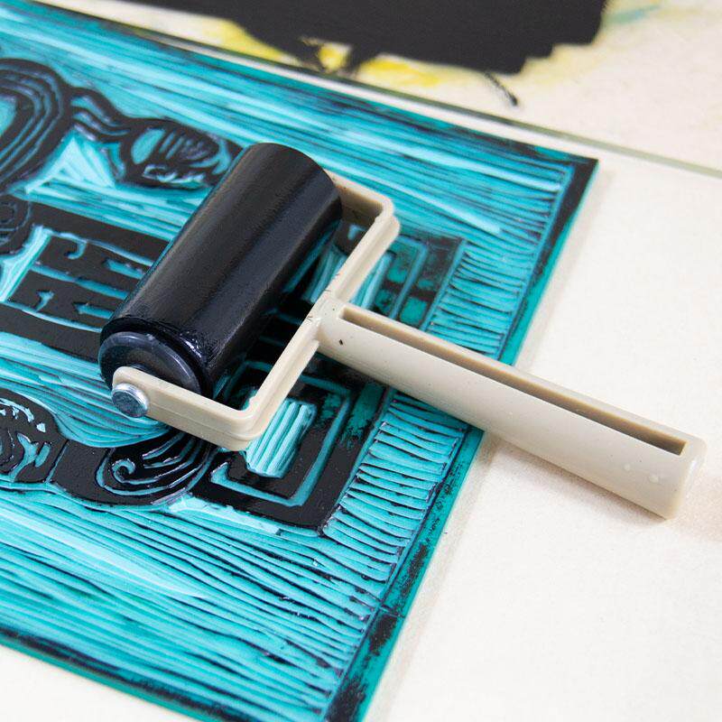 儿童吹塑纸版画滚筒版画初学者入门胶辊滚筒小学版画材料工具滚轮,文具电教/文化用品/商务用品,油画颜料,淘宝优惠券,粉丝福利购,淘宝优惠卷