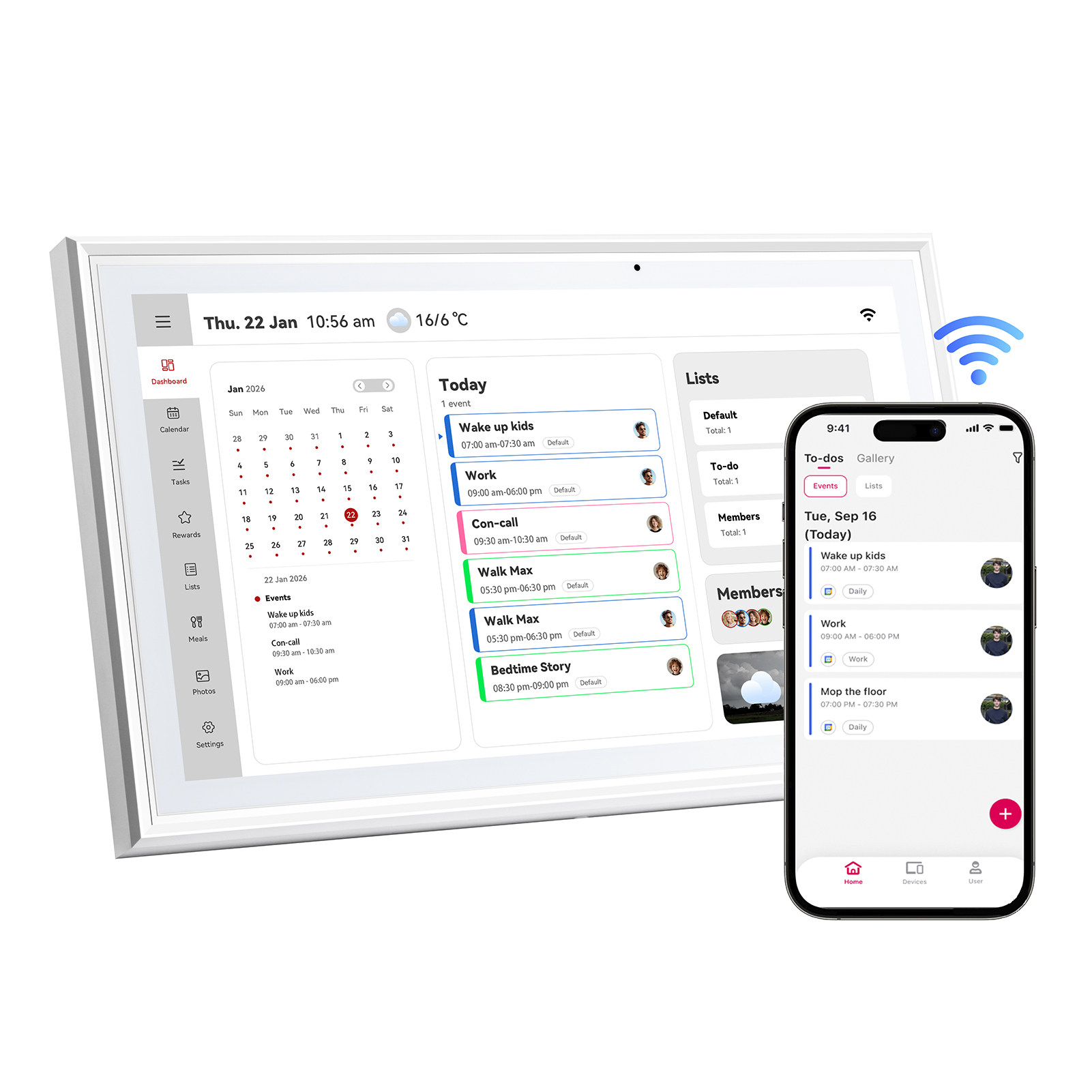 智能电子日历时间管理器工作日程提醒儿童自律积分打卡新年礼物