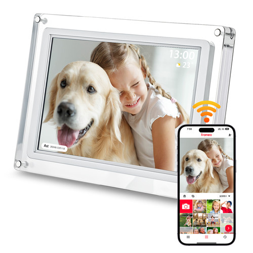 MQQC数码相框可远程传相片32G