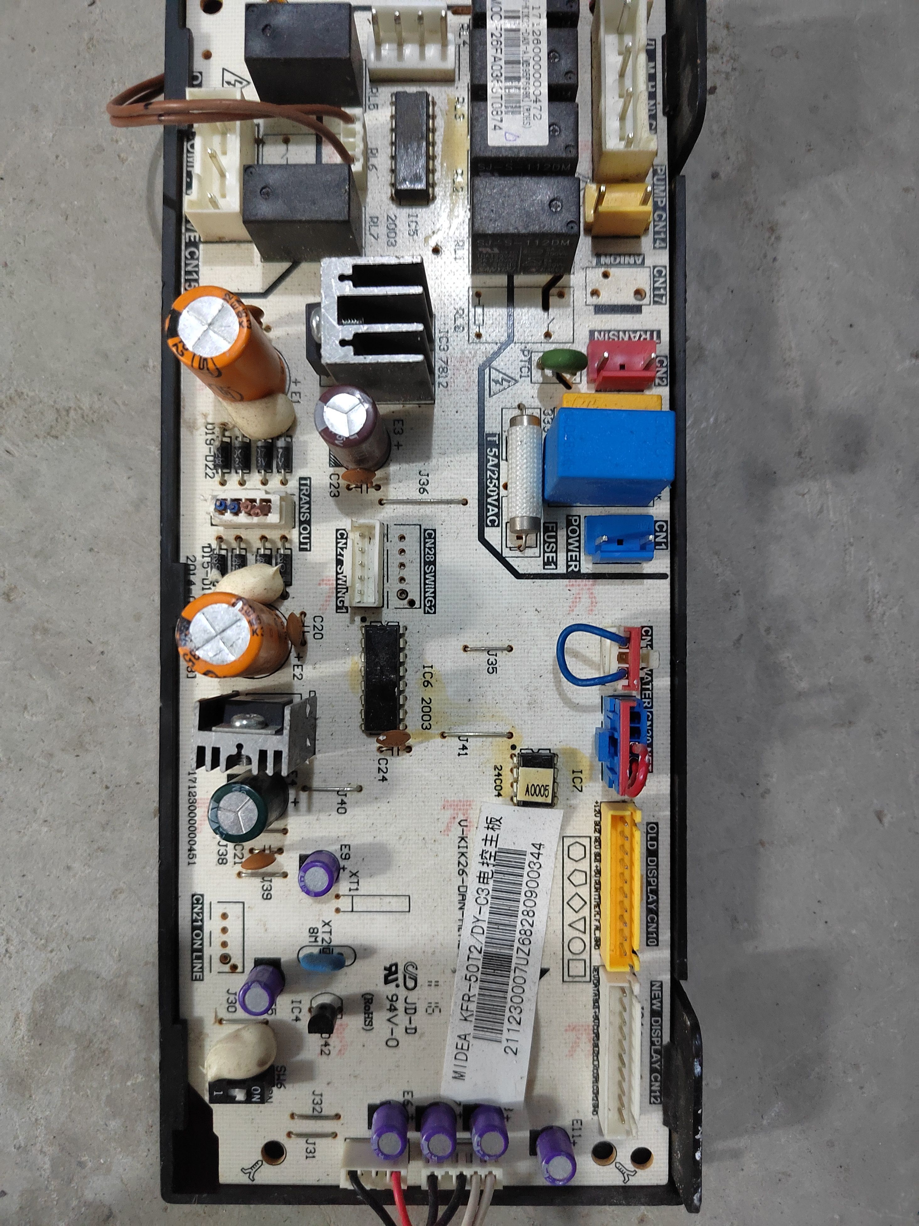 KFR-35/50/72T2/DY-C3美的1.5P匹3P风管机电脑主板V-KIK26-DAN-A