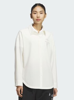 Adidas/阿迪达斯W VB SHIRT女士长袖凉感翻领衬衫JN7779