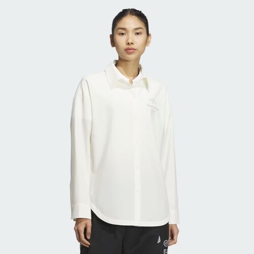 Adidas/阿迪达斯W VB SHIRT女士长袖凉感翻领衬衫JN7779