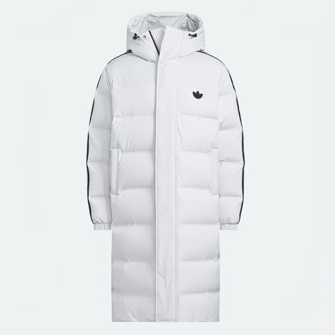adidas/阿迪达斯三叶草新款男子羽绒服长款鸭绒外套保暖 JJ4968