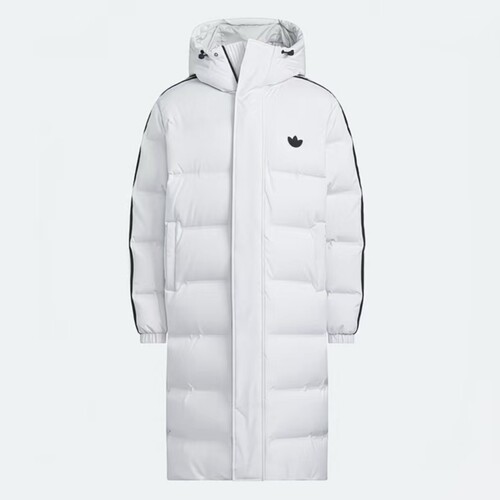 adidas/阿迪达斯三叶草新款男子羽绒服长款鸭绒外套保暖 JJ4968