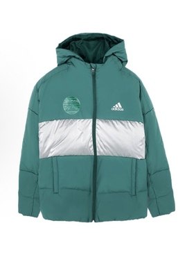 adidas羽绒服 拼色连帽保暖加厚运动 羽绒服IN0967