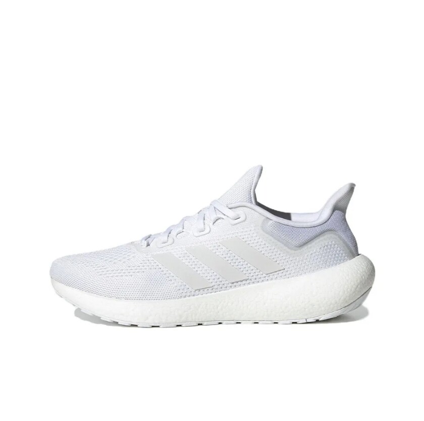 阿迪达斯 Pureboost22舒适耐磨低帮跑步鞋男女同款 白GW8591