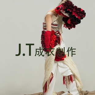 成衣制作工作室 服装设计作品集 毕业设计比赛作品面料改造成品拍