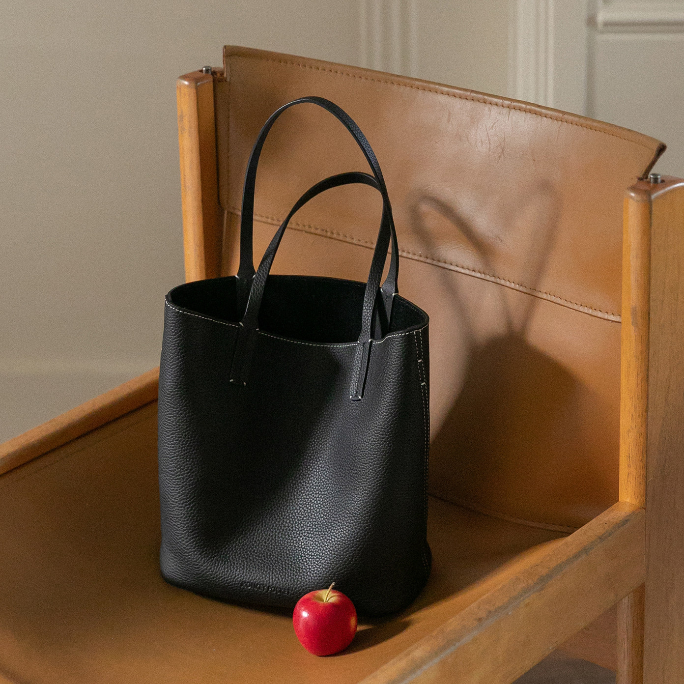 猴子家 精工线头层TOGO牛皮手提包单肩斜挎托特包 真皮子母购物袋,箱包皮具/热销女包/男包,托特包,淘宝优惠券,粉丝福利购,淘宝优惠卷