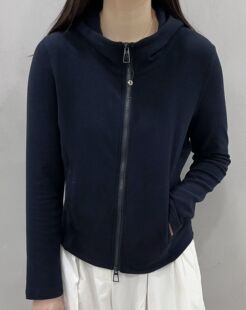 连帽卫衣 欧货拉链款 再生纤维加厚短外套女欧洲站2025秋冬新款 女装