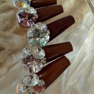 「「AiMTnails马姑娘家定制成品无底托版本东洲肥方钻球主钻10m」