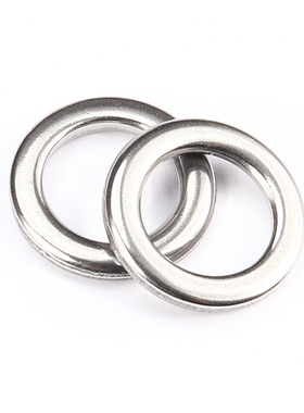 jigman船钓铁板环单环圈慢摇钩无缝环不锈钢路亚环solid ring配件