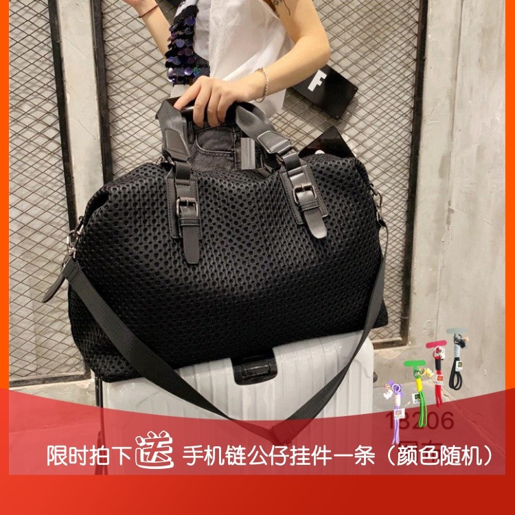 新款港版旅行包手提包轻便大容量托特包斜挎休闲包潮单肩包行李包