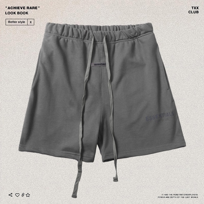 FEAR OF GOD FOG ESSENTIALS复线潮牌高街宽松休闲运动五分短裤男
