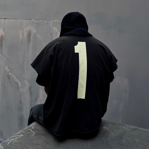 KANYE侃爷周边1号2号坎肩短袖T恤