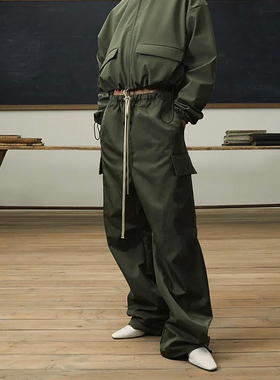 FEAR OF GOD ESSENTIALS高街直筒休闲裤FOG男女宽松梭织工装长裤