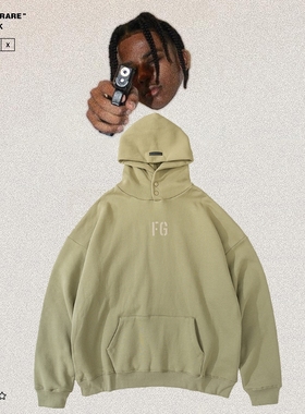 FEAR OF GOD第七季主线植绒富贵FG连帽衫高街潮牌FOG男女宽松卫衣
