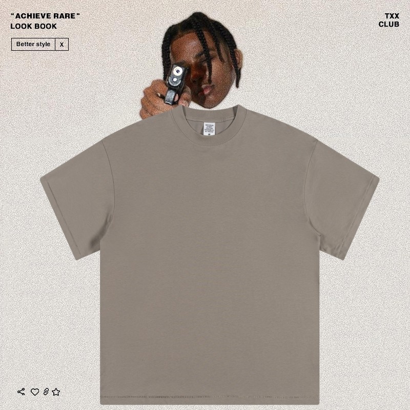 夏季复古纯色速干凉感冰皮短袖美式小领口男女宽松休闲防晒T恤潮,男装,T恤,淘宝优惠券,粉丝福利购,淘宝优惠卷