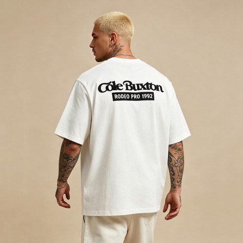 ColeBuxton极简字母印花短袖T恤
