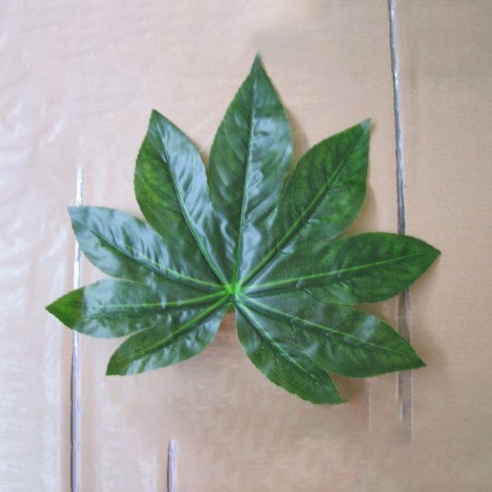 人气爆款 仿真八角金盘树叶水果八角植物盆栽叶子 各种仿真树叶子