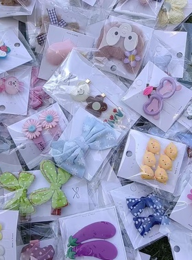 称斤儿童发夹独立包装公主女孩碎发刘海夹宝宝bb发夹夜市摆摊爆款