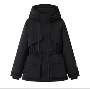 【12.16开场盲盒2】黑金风壳4.0女冬收腰风衣加厚鹅绒服短款905