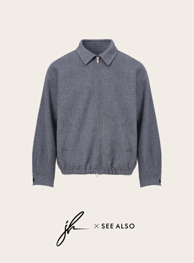 jh 『SEE ALSO联名』夹克2026年春季新款绵羊毛老钱风翻领短外套