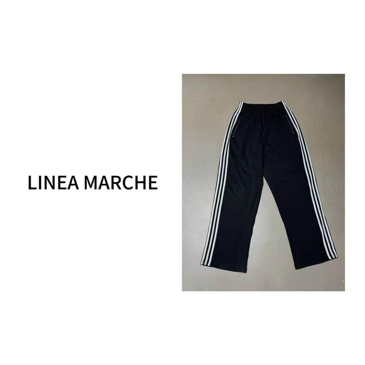 DH026 LINEA MARCHE男女款经典三杠卫裤