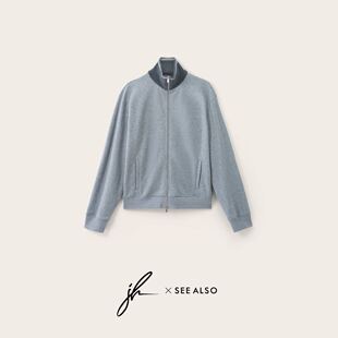 超精纺精梳棉秋冬保暖立领极简风夹克外套 ALSO联名系列 SEE