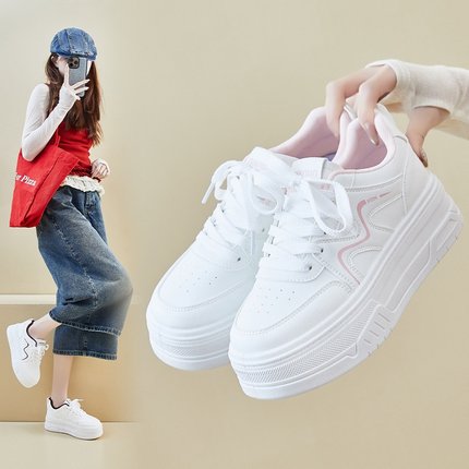 2025秋季小白鞋新款韩版ins女学生厚底增高休闲鞋板鞋街拍RD1603