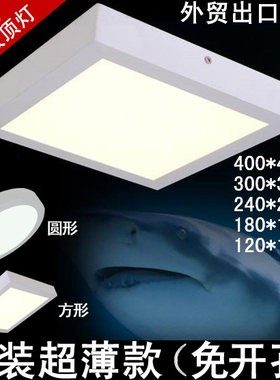 220v明装led阳台过道超亮吸顶灯