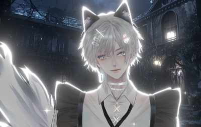 Live2d量贩模型-哈士奇夏日庆典成男公皮vup直播成品皮套虚拟主播