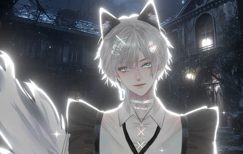 Live2d量贩模型-哈士奇夏日庆典成男公皮vup直播成品皮套虚拟主播