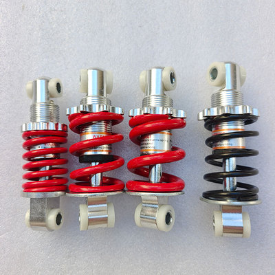 摩托电动滑板车小避震器红色100*750磅200磅400后弹簧减震器