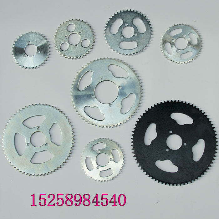 迷你小摩托车电动汽油滑板车25H型号T8F小齿轮链盘链轮齿轮盘牙盘