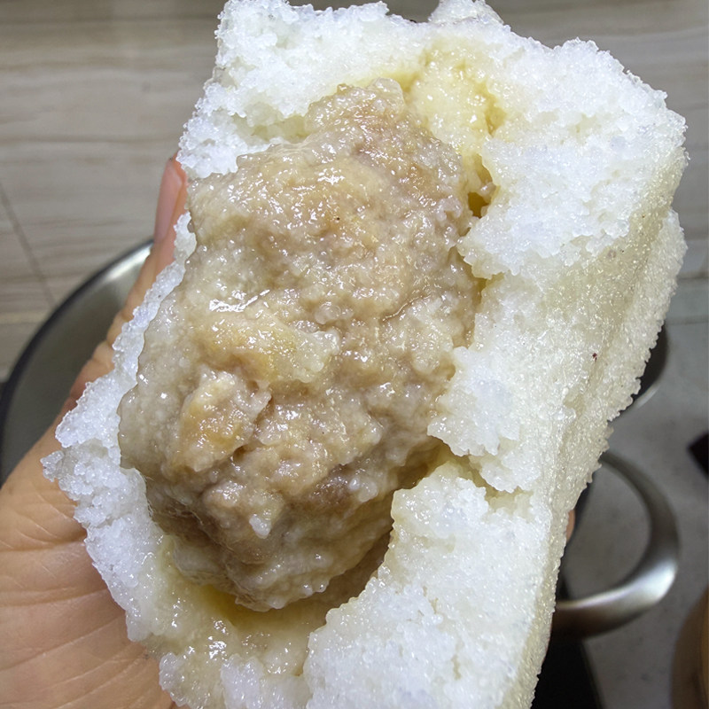 【鲜肉米糕茶糕】浙江早餐半成品加热蒸糕糕点黑米糕无糖传统方糕