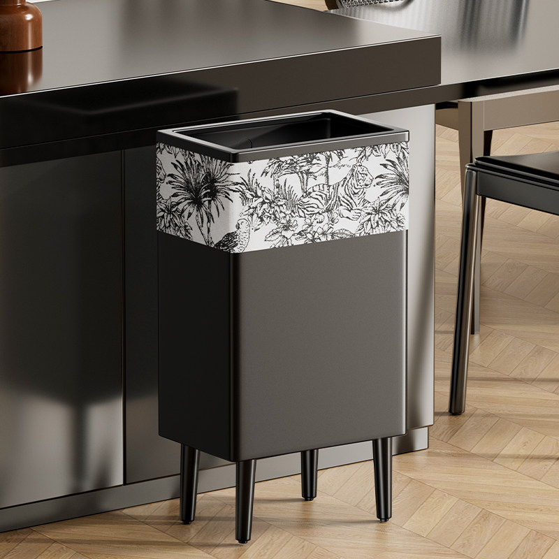 垃圾桶家用厨房专用免弯腰2025新款大号大容量客厅轻奢高档高颜值