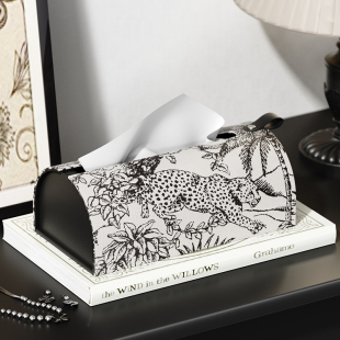 新款法式复古纸巾盒客厅轻奢高档车载创意抽纸盒茶几卫生间高级感