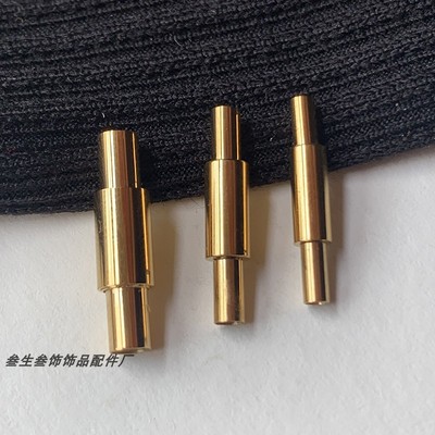 手绳连接金属扣头2mm3mm金色手链项链扣不锈钢皮绳钢丝绳饰品扣