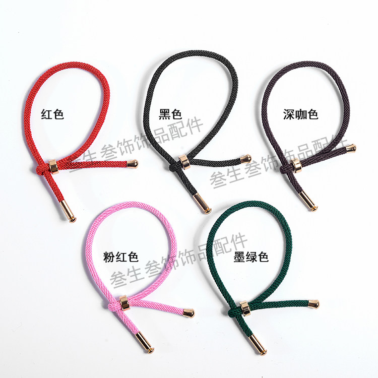 过年红绳手链女转运手绳本命年猪年饰品简约黑色红色编织绳情侣款