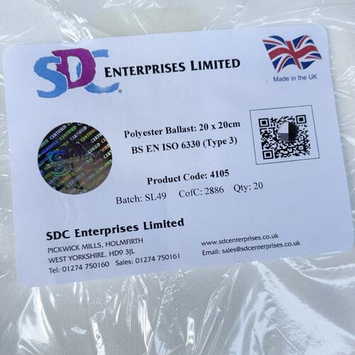 SDC加重聚酯陪洗布20cm*20cmSDC陪洗布IOS涤纶陪洗布