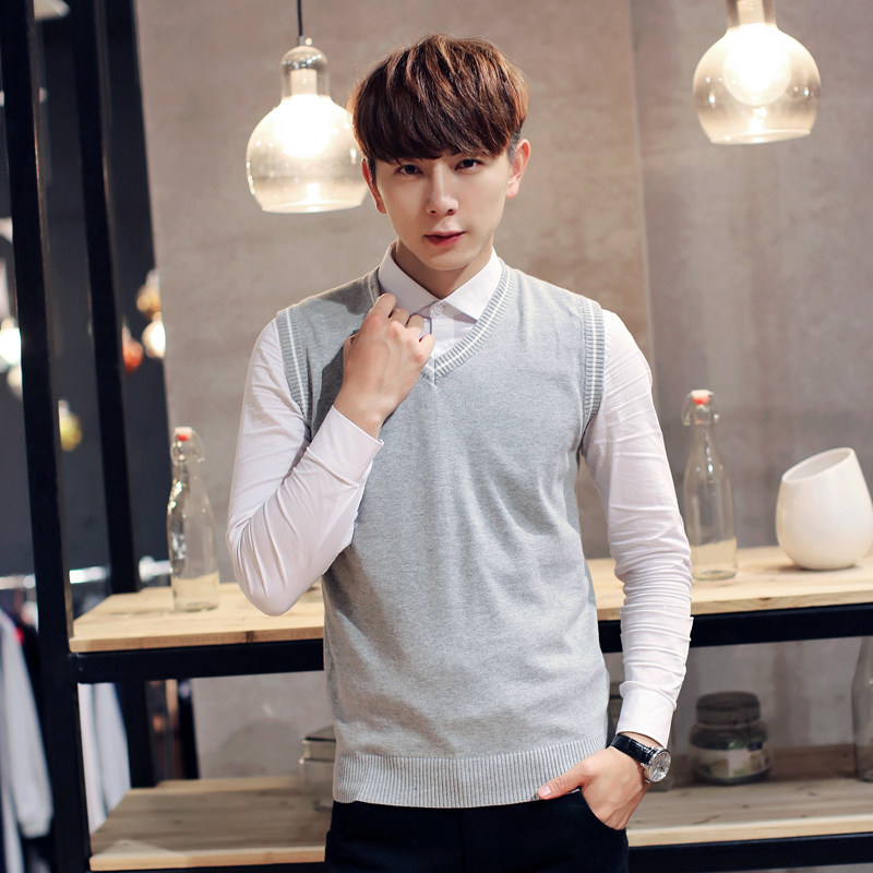 Débardeur homme Woolen gilet 100% coton pour automne - Ref 1599218 Image 3